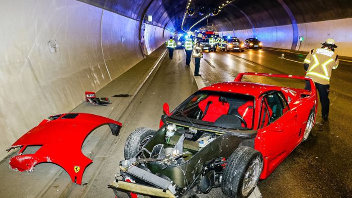 Unfall mit Ferrari - Wagen war mehr als zwei Millionen Euro wert